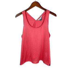 Nikita Tank Top Coral Pink Crossover Back Women's M Active Workout